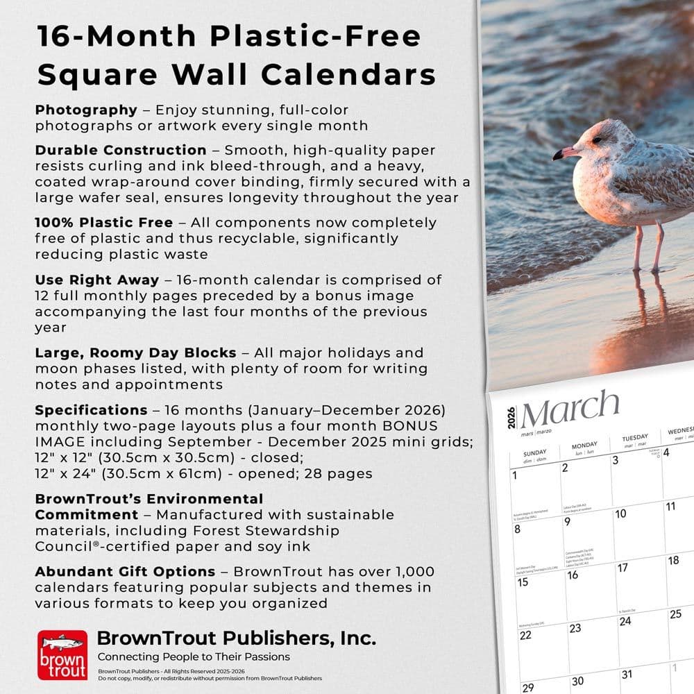 Michigan Nature 2026 Wall Calendar Fifth Alternate Image