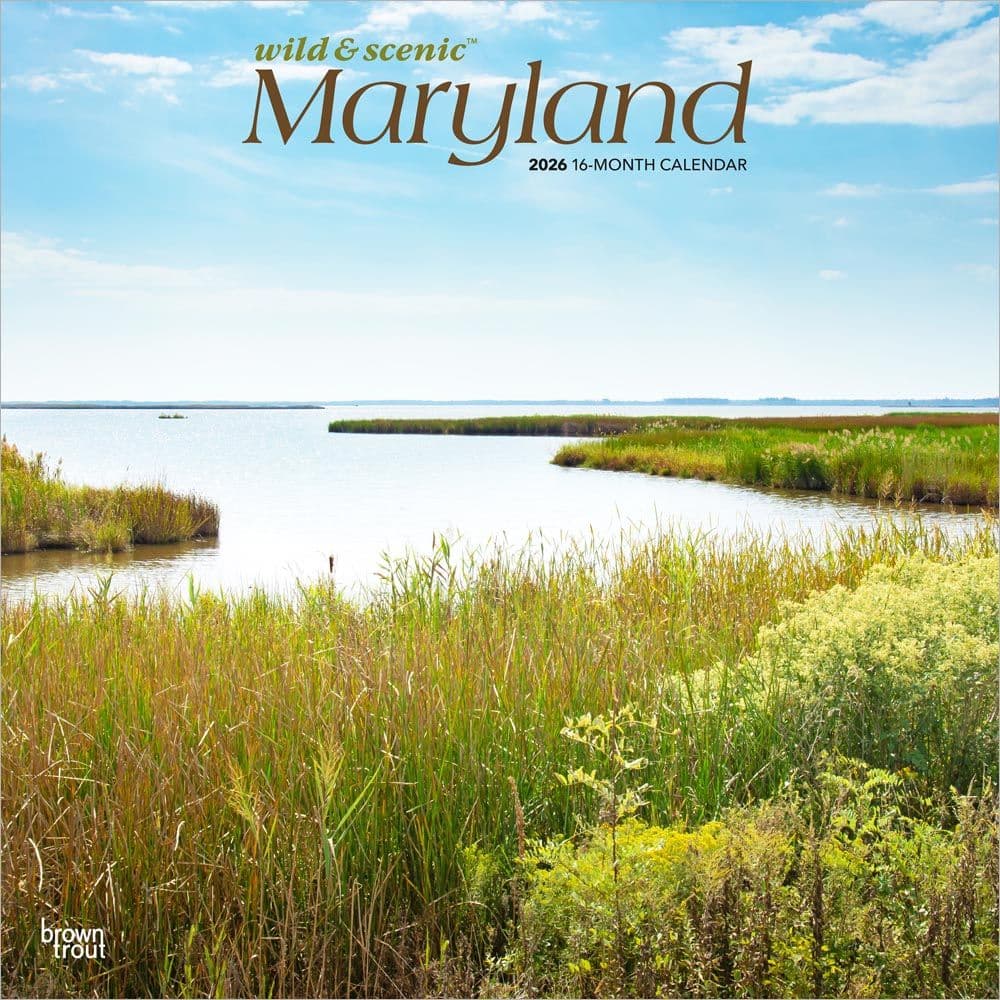 Maryland Wild and Scenic 2026 Wall Calendar Main Product Image