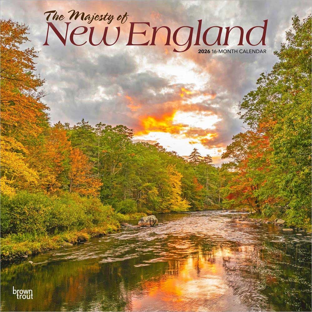 New England Majesty 2026 Wall Calendar Main Product Image