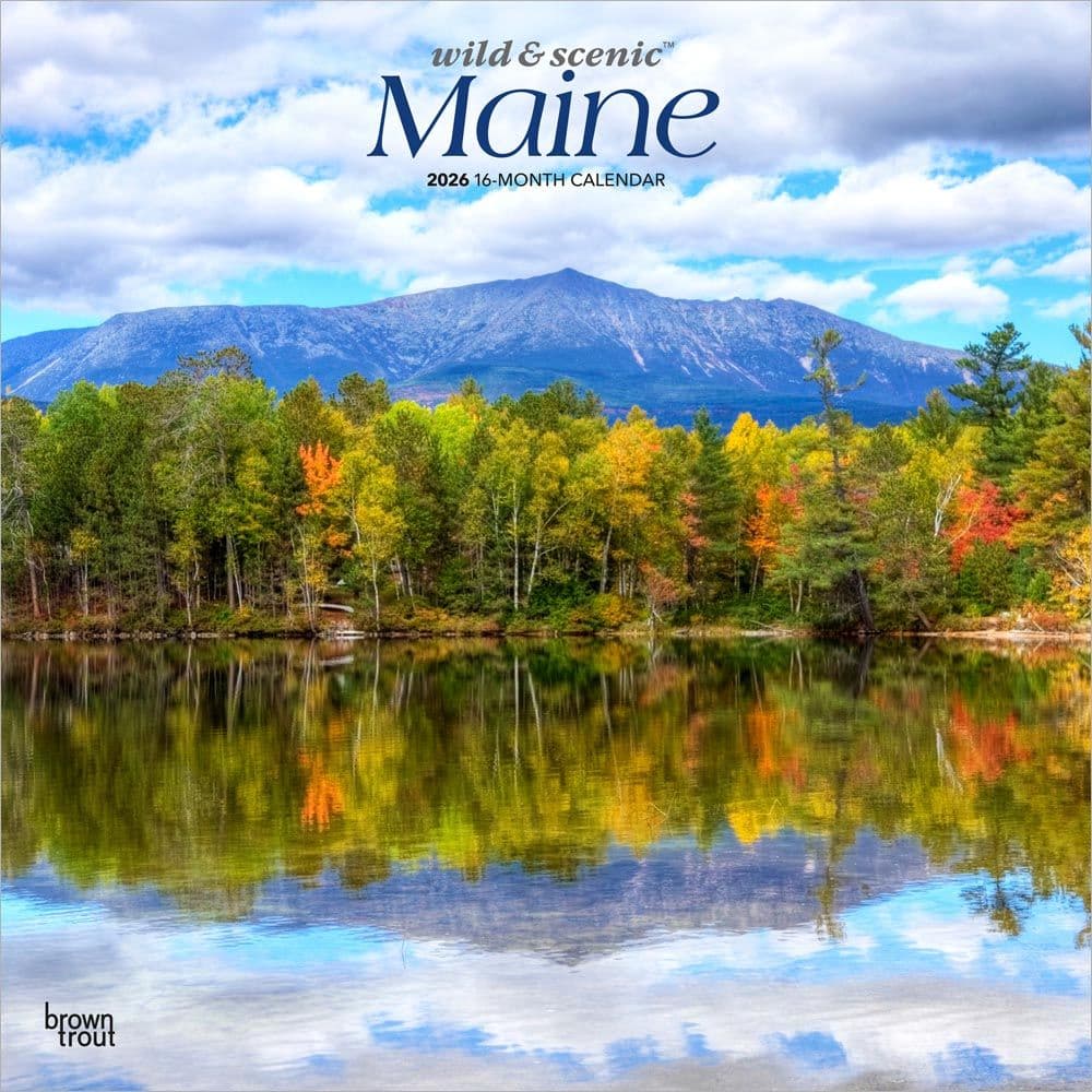 Maine Wild and Scenic 2026 Wall Calendar Main Product Image