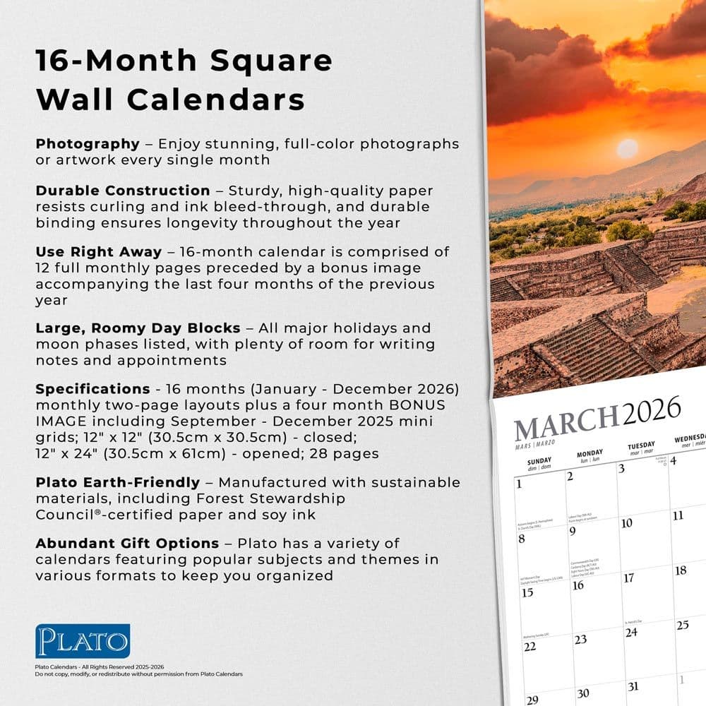 Magic Places 2026 Wall Calendar Fifth Alternate Image