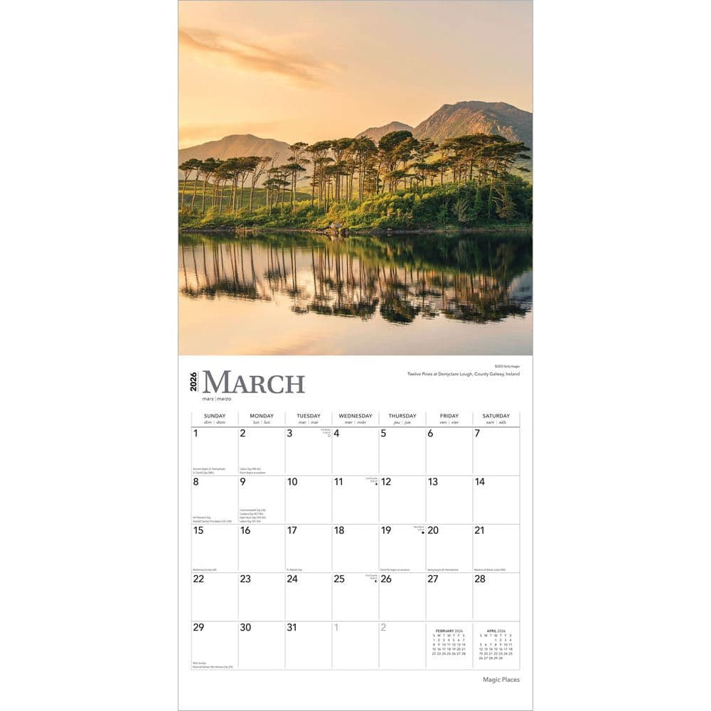 Magic Places 2026 Wall Calendar Second Alternate Image