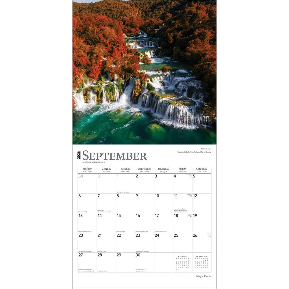 Magic Places 2026 Wall Calendar Third Alternate Image