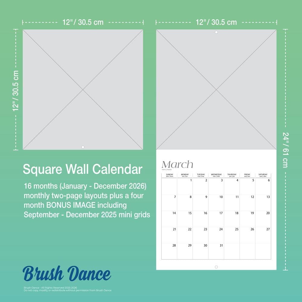 Magic Mushrooms 2026 Wall Calendar Sixth Alternate Image