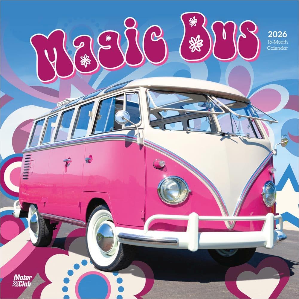 Magic Bus 2026 Wall Calendar Main Product Image