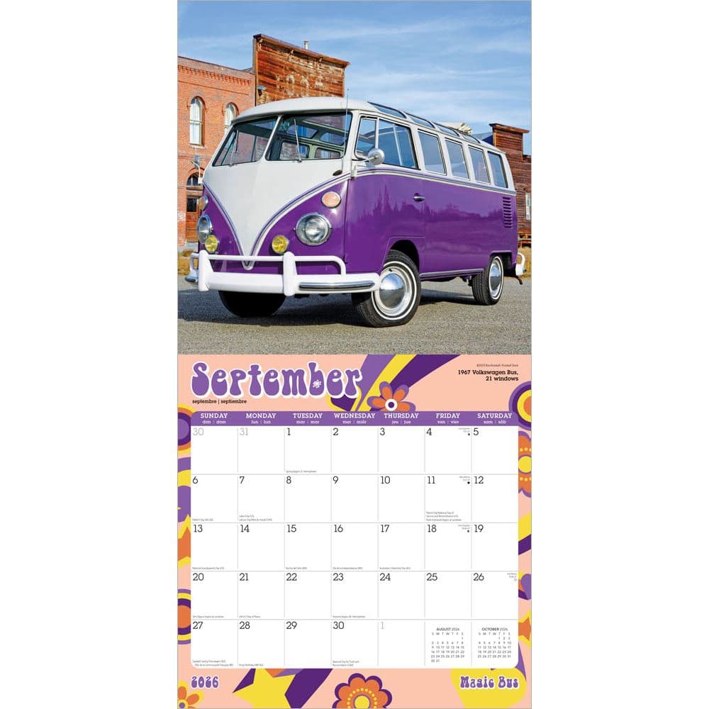 Magic Bus 2026 Wall Calendar Third Alternate Image