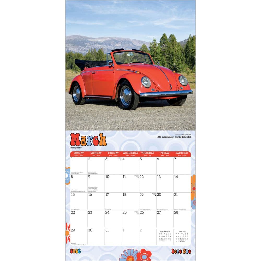 Love Bug 2026 Wall Calendar Second Alternate Image