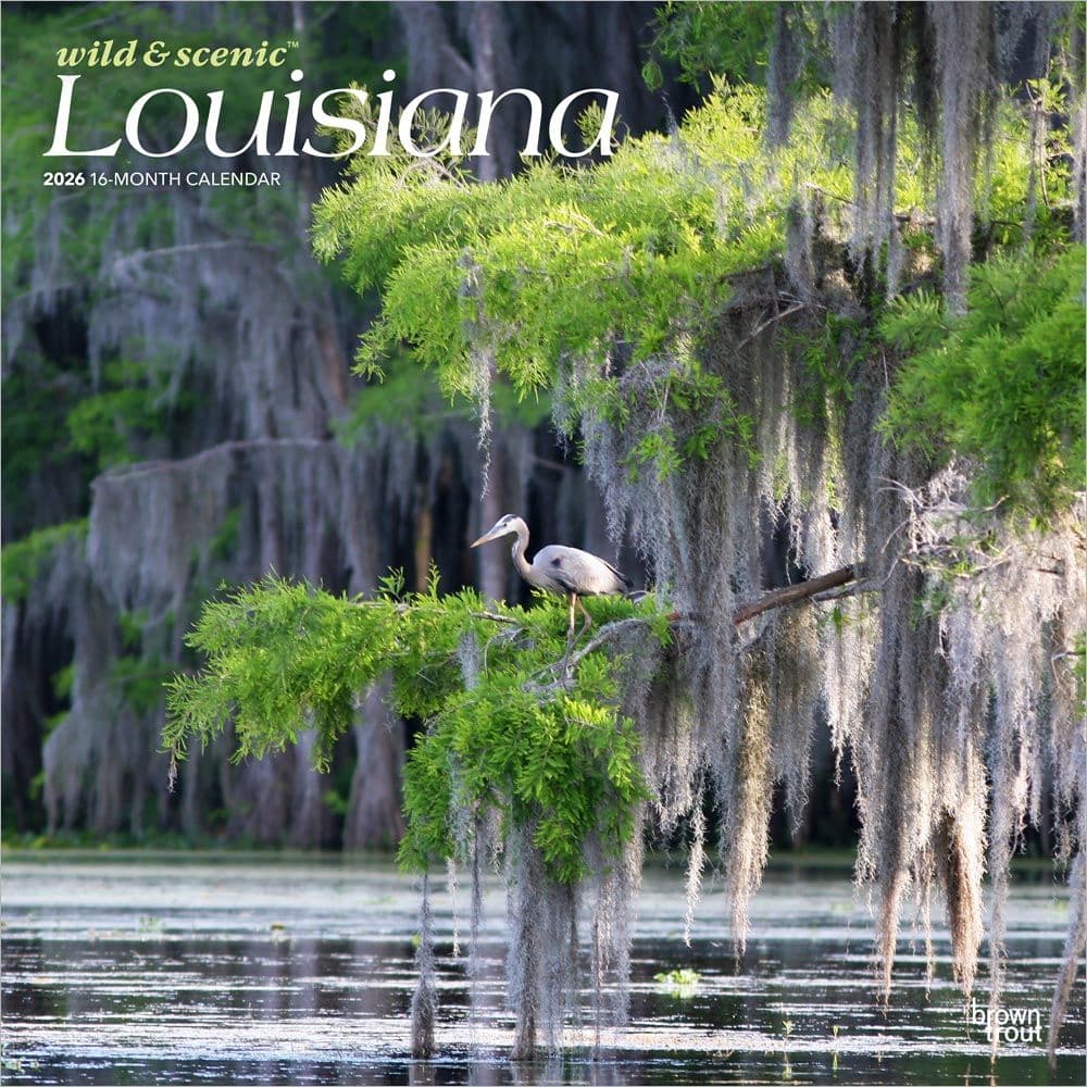 Louisiana 2026 Wild and Scenic 2026 Wall Calendar Main Product Image