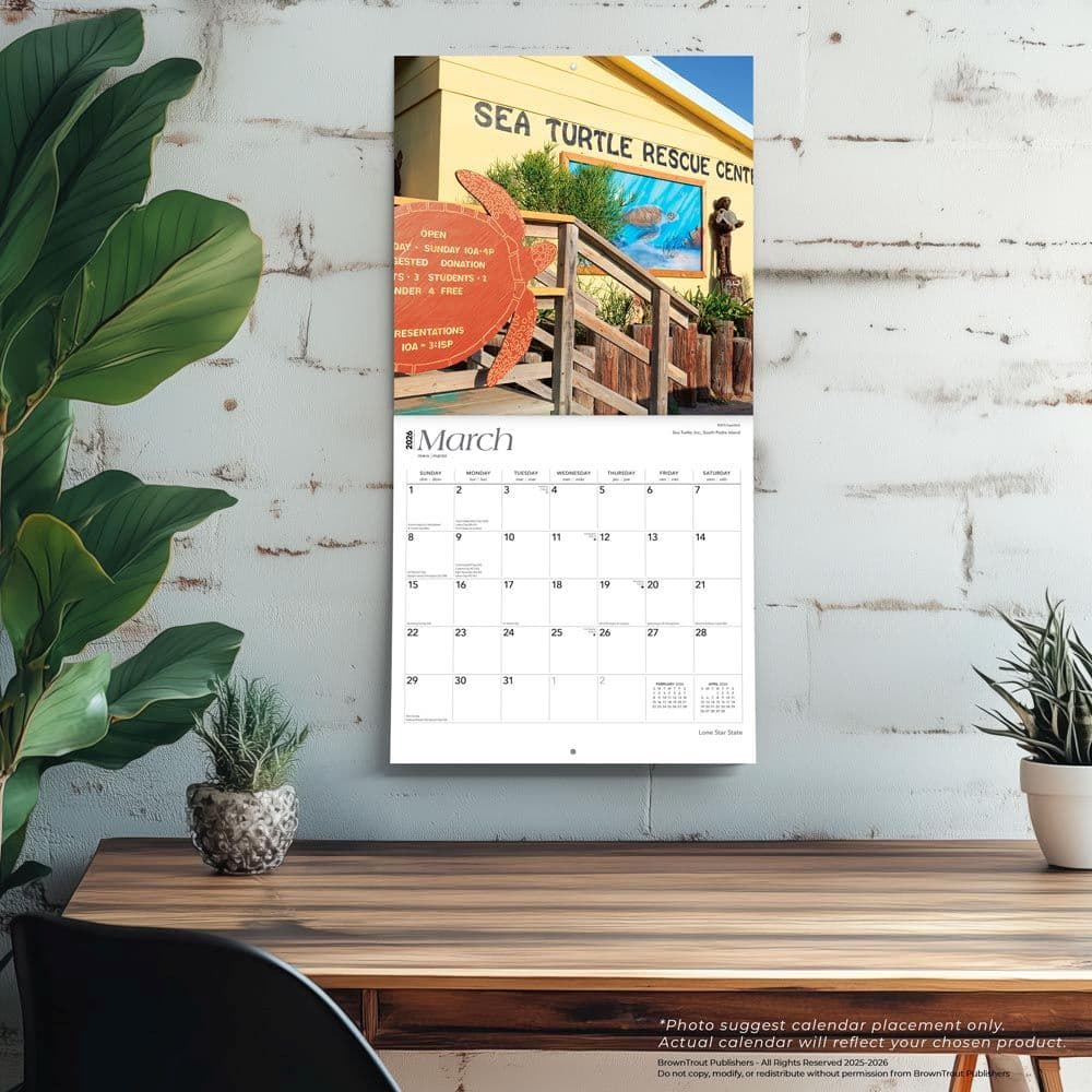 Texas Places 2026 Wall Calendar Fourth Alternate Image