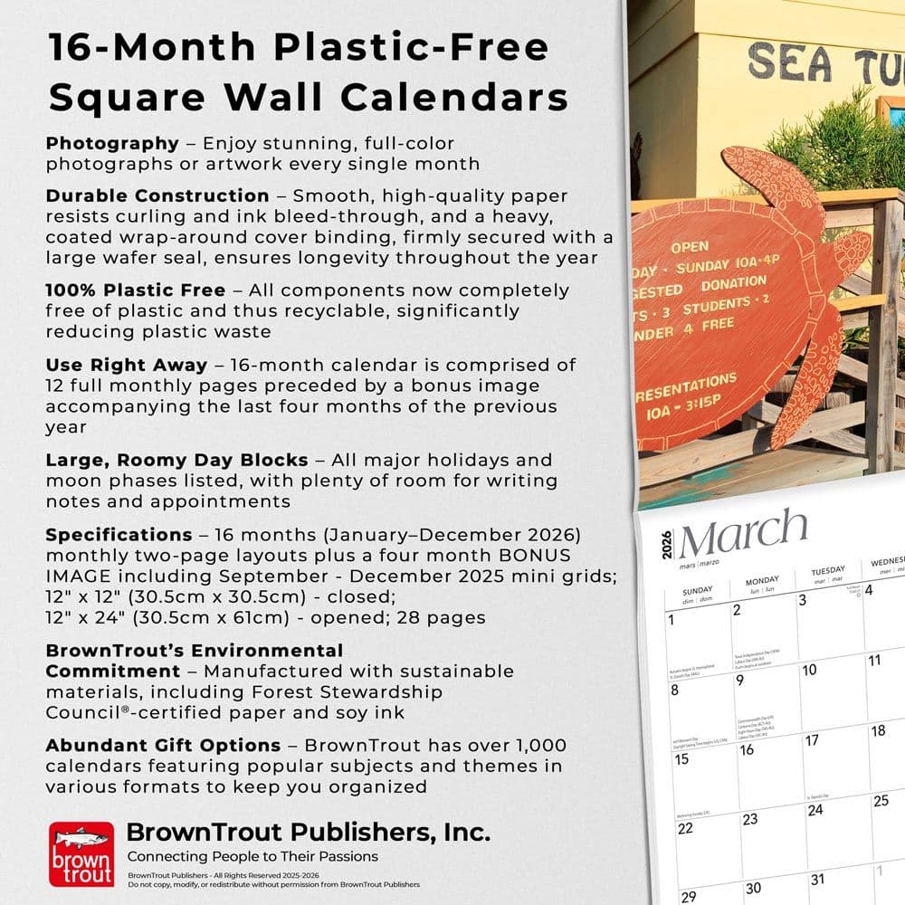 Texas Places 2026 Wall Calendar Fifth Alternate Image