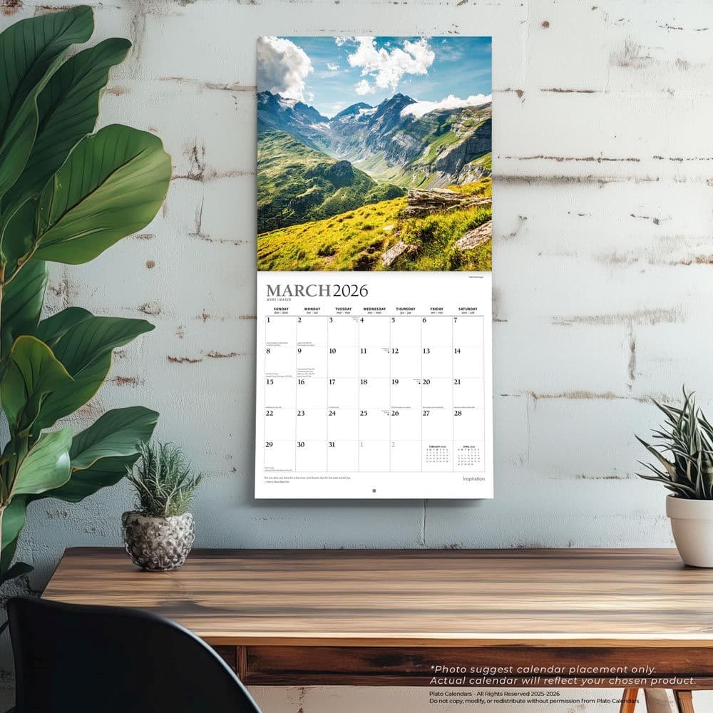 Inspiration Plato 2026 Wall Calendar Fourth Alternate Image