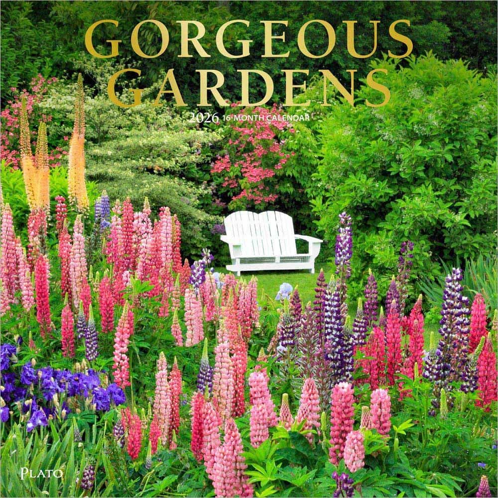 Gorgeous Gardens Plato 2026 Wall Calendar Main Product Image