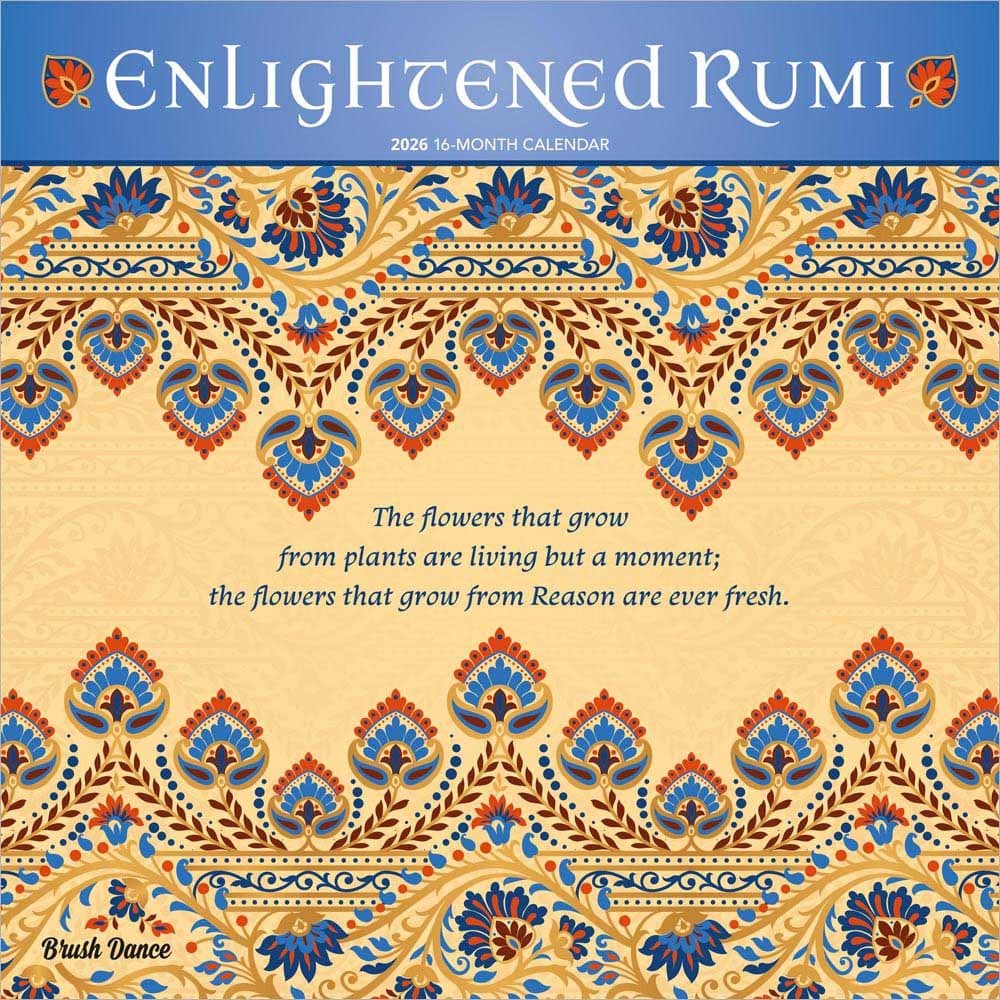 Enlightened Rumi 2026 Wall Calendar Main Product Image