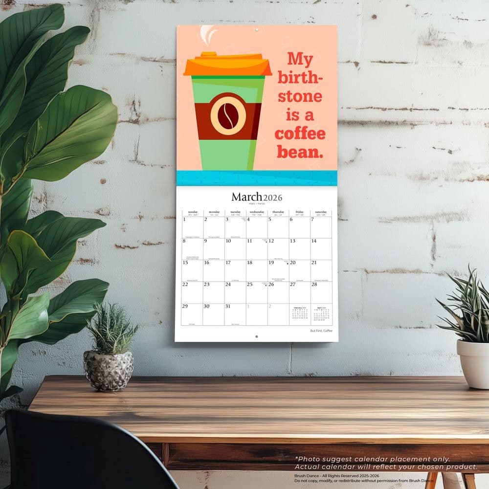 But First Coffee 2026 Wall Calendar  Fourth Alternate Image