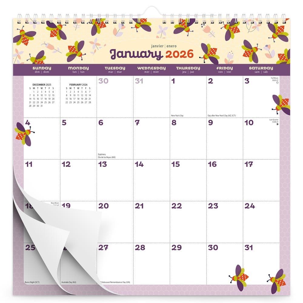 Busy Bees 2026 Wall Calendar First Alternate Image