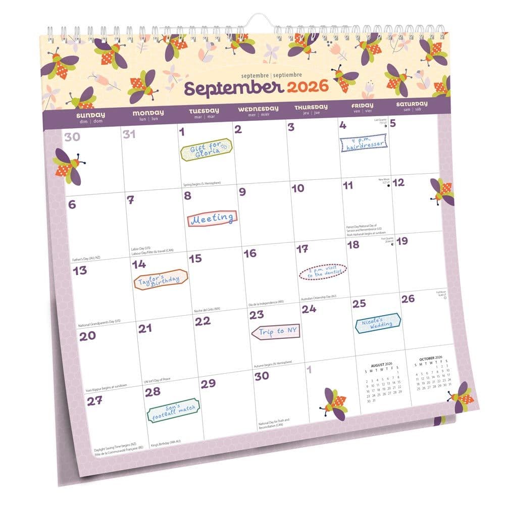 Busy Bees 2026 Wall Calendar Third Alternate Image