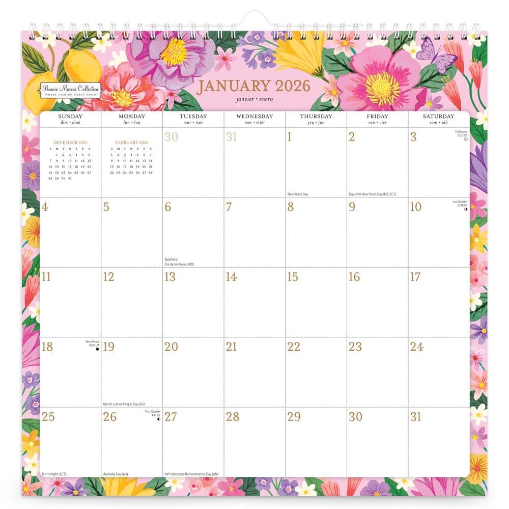 Bonnie Marcus Office Spiral 2026 Wall Calendar Main Product Image