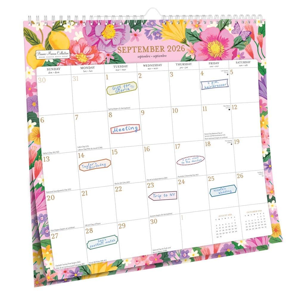 Bonnie Marcus Office Spiral 2026 Wall Calendar Third Alternate Image
