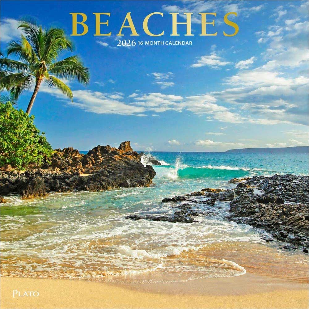 Beaches Plato 2026 Wall Calendar Main Product Image