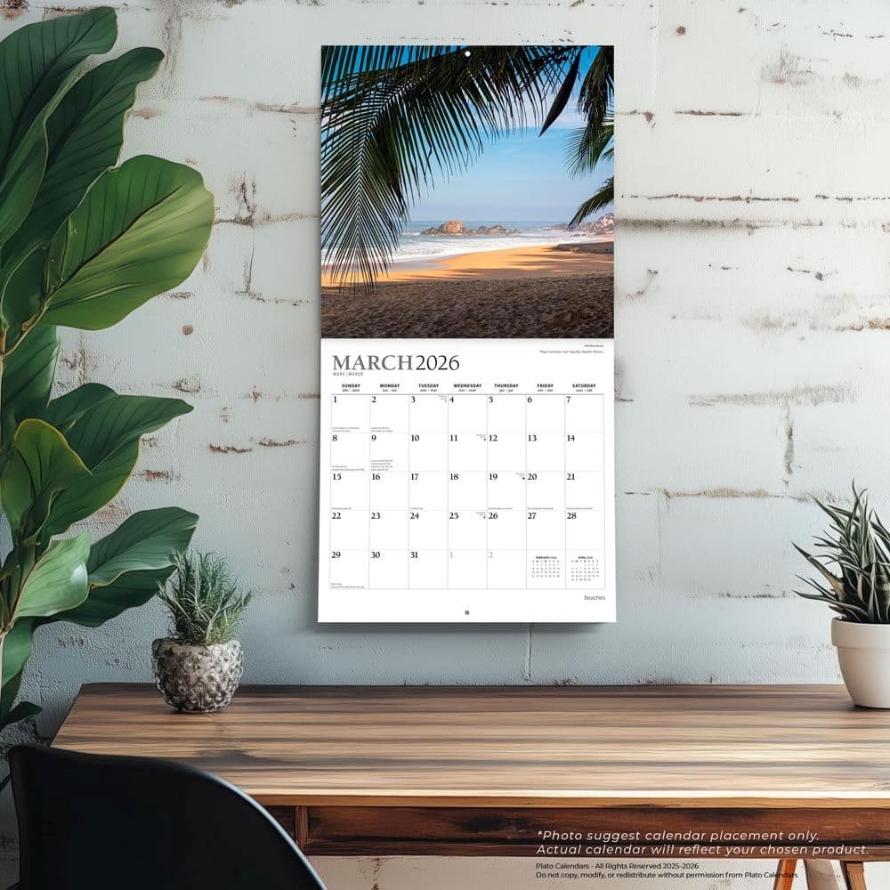 Beaches Plato 2026 Wall Calendar Fourth Alternate Image