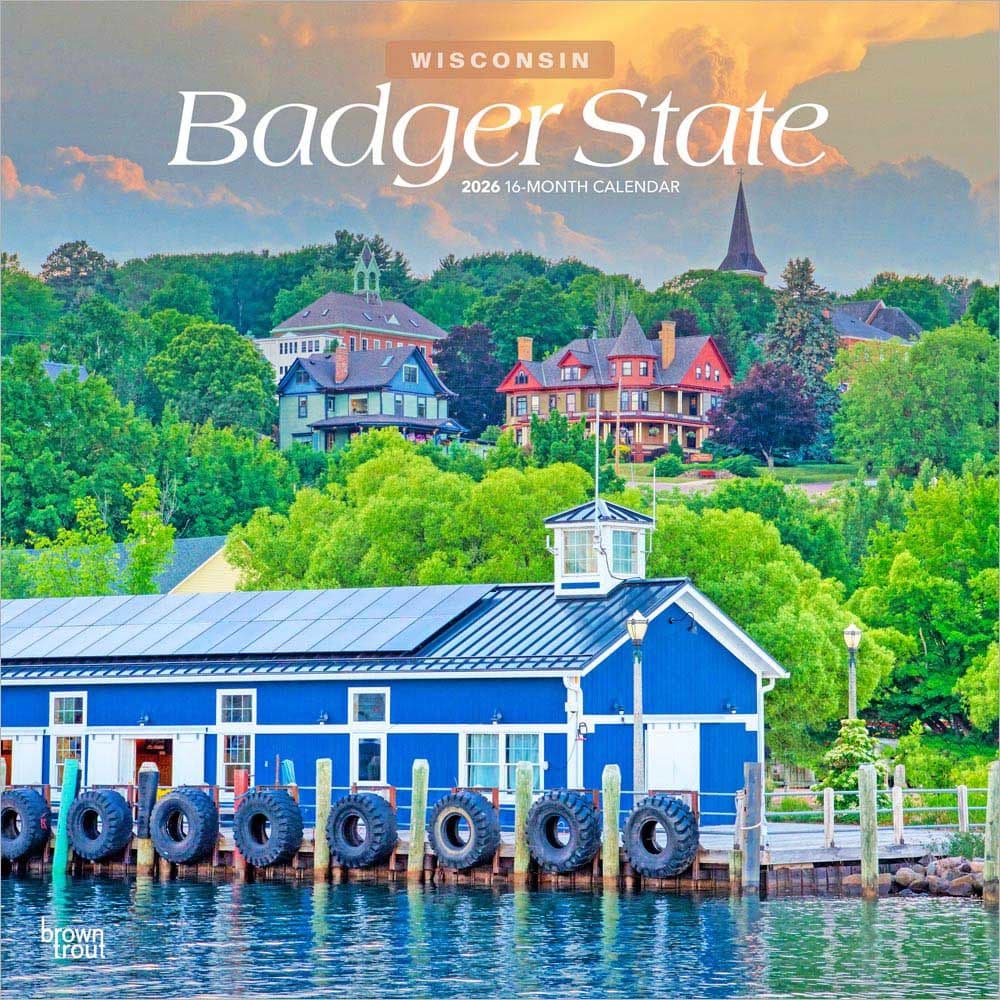 Wisconsin Places 2026 Wall Calendar Main Product Image