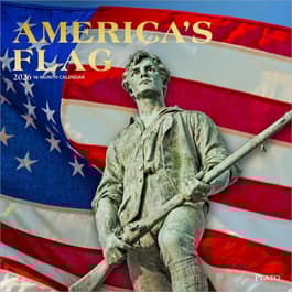 image Americas Flag Plato Foil 2026 Wall Calendar Main Product Image