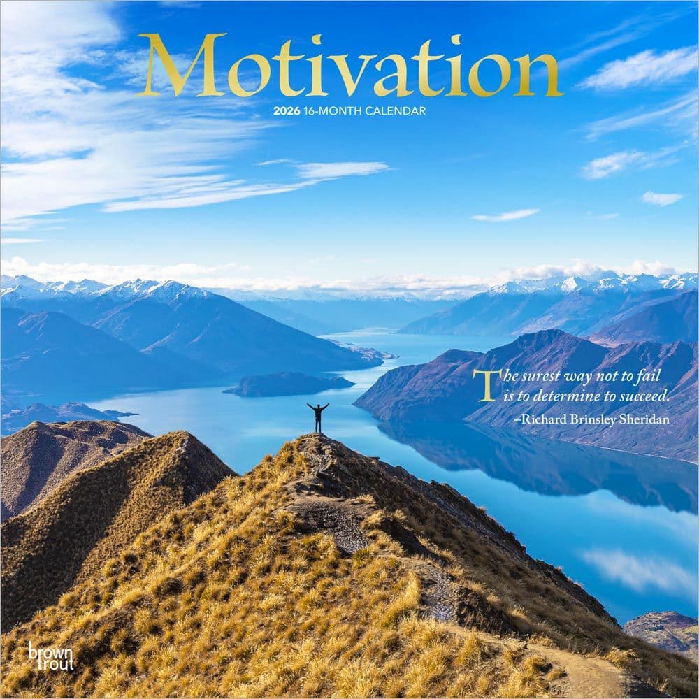 Motivation 2026 Wall Calendar  Main Product Image