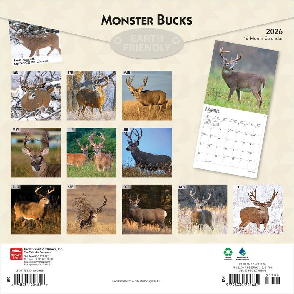 Monster Bucks 2026 Wall Calendar First Alternate Image