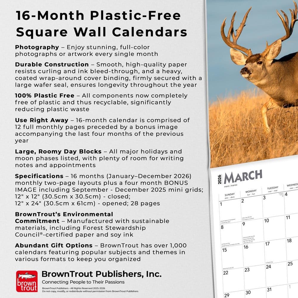 Monster Bucks 2026 Wall Calendar Fifth Alternate Image