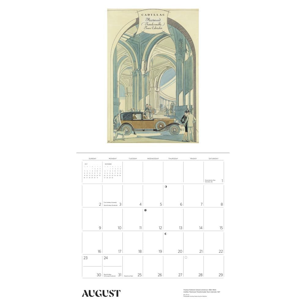 Auto Vintage Posters 2026 Wall Calendar Third Alternate Image