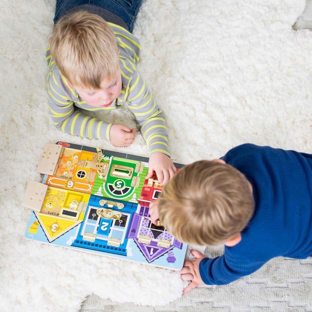 Melissa and Doug Wooden Latches Activity Board Fourth Alternate Image