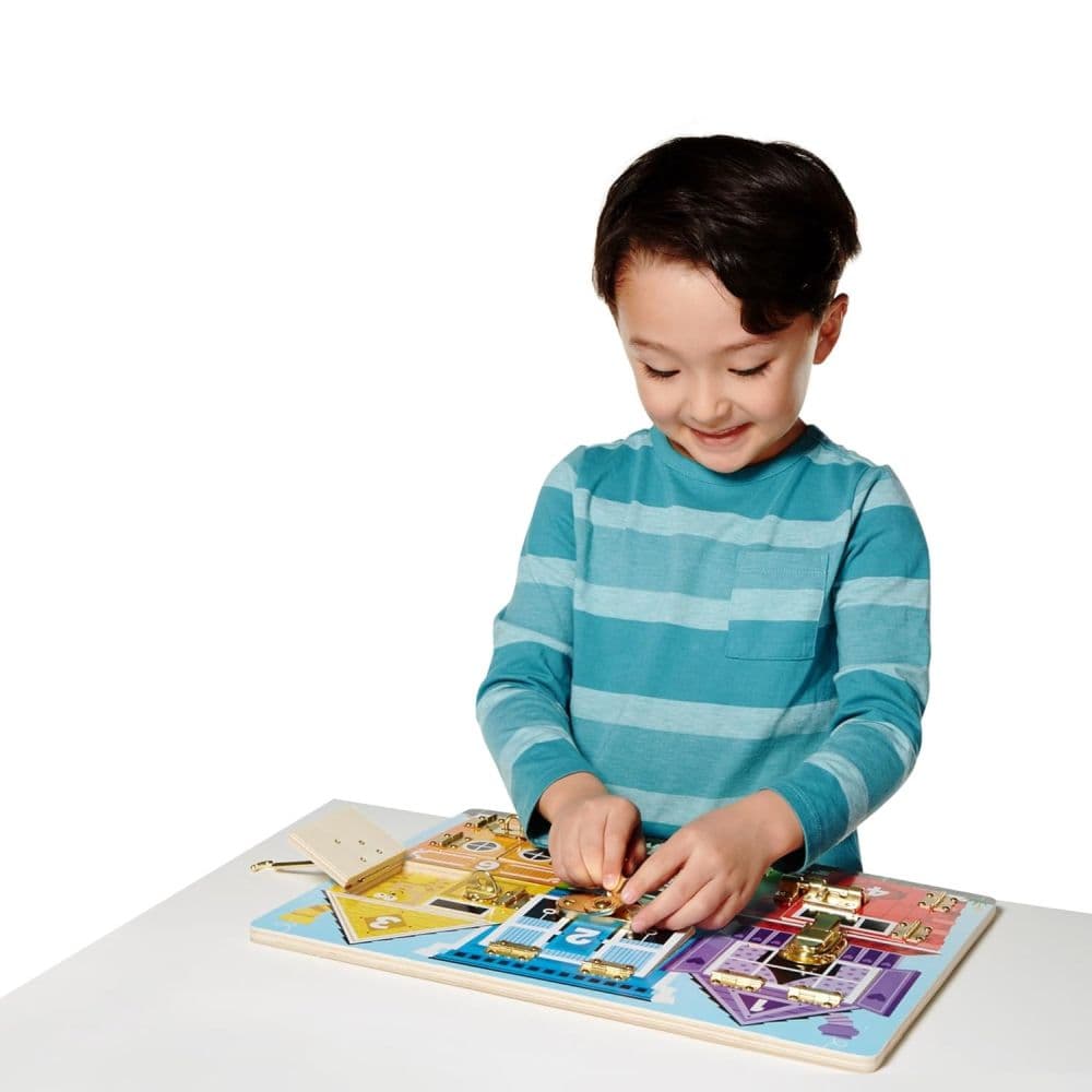 Melissa and Doug Wooden Latches Activity Board Sixth Alternate Image