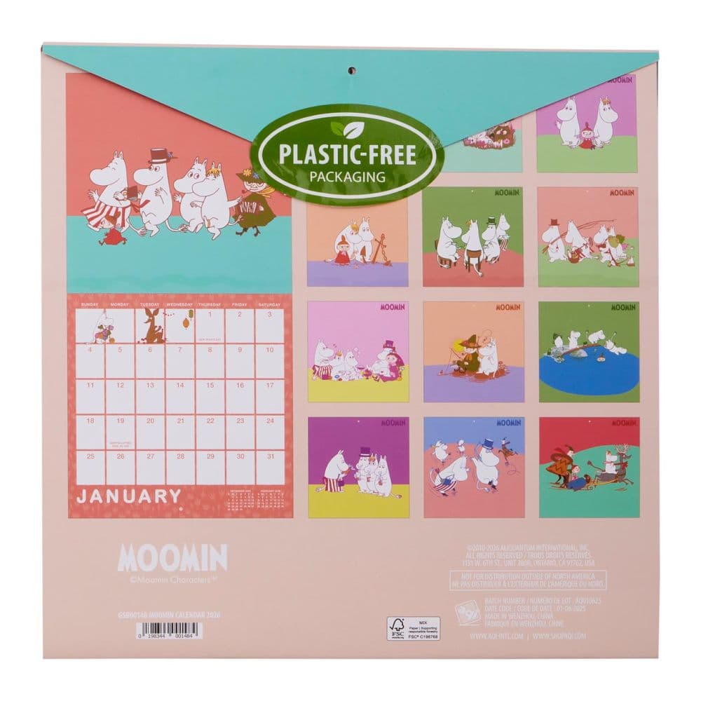 Moomin 2026 Wall Calendar  First Alternate Image