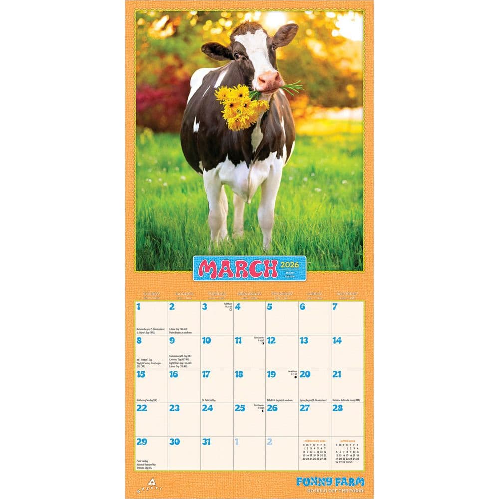 Avanti Funny Farm 2026 Mini Wall Calendar Second Alternate Image