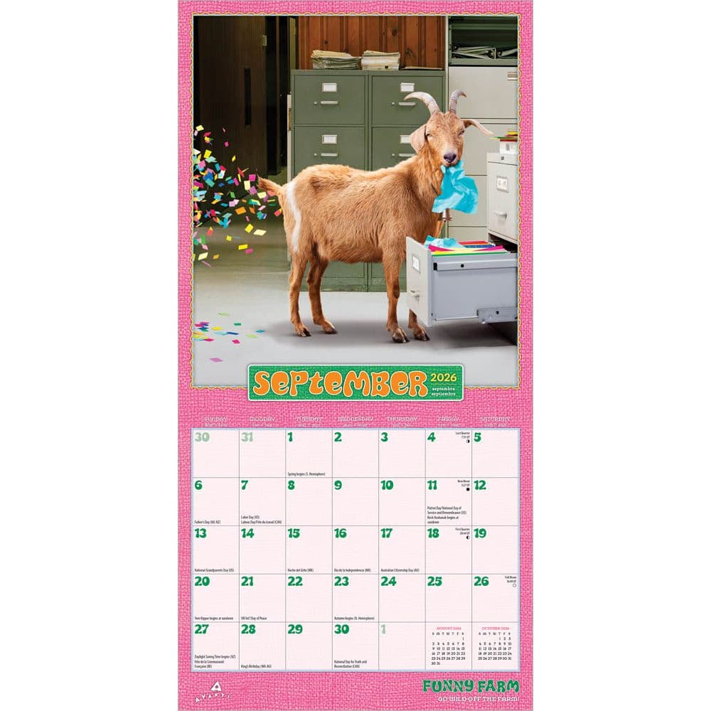 Avanti Funny Farm 2026 Mini Wall Calendar Third Alternate Image
