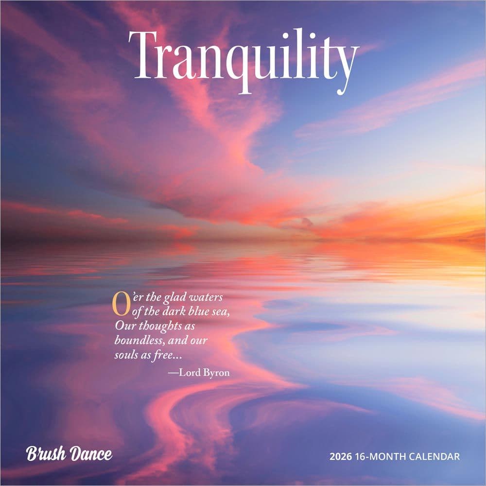 Tranquility Brush Dance 2026 Mini Wall Calendar Main Product Image