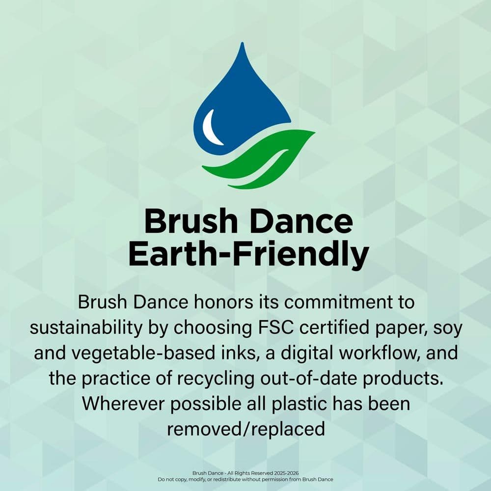 Tranquility Brush Dance 2026 Mini Wall Calendar Seventh Alternate Image