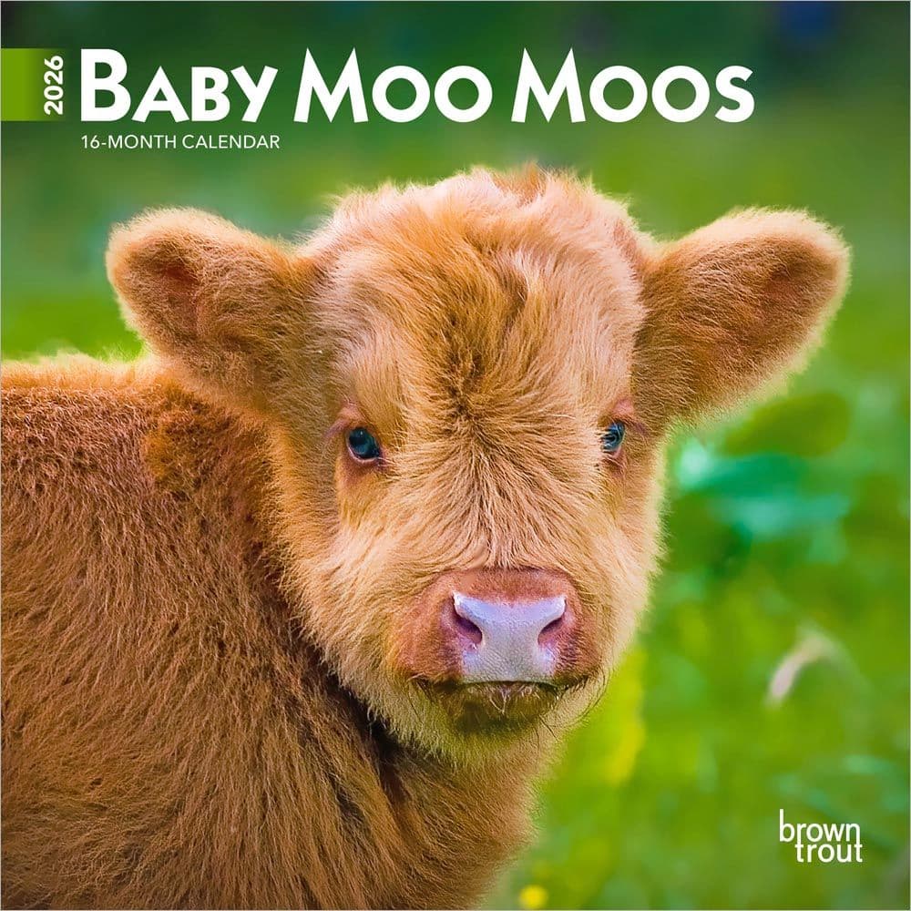 Baby Moo Moos 2026 Mini Wall Calendar Main Product Image