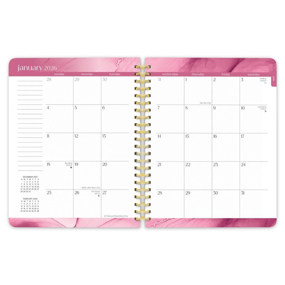 Crackled Blush Foil 2026 Planner Third Alternate Image