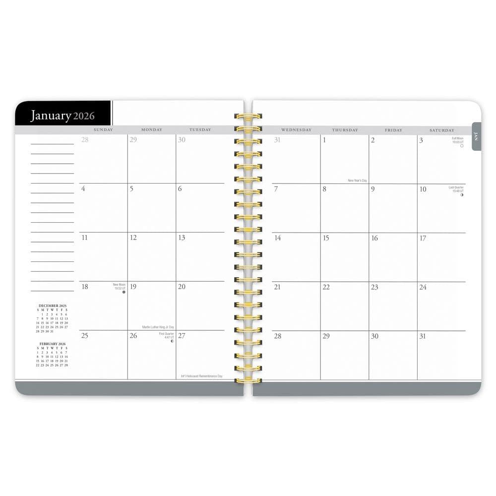 Black Solid Foil 2026 Planner Third Alternate Image