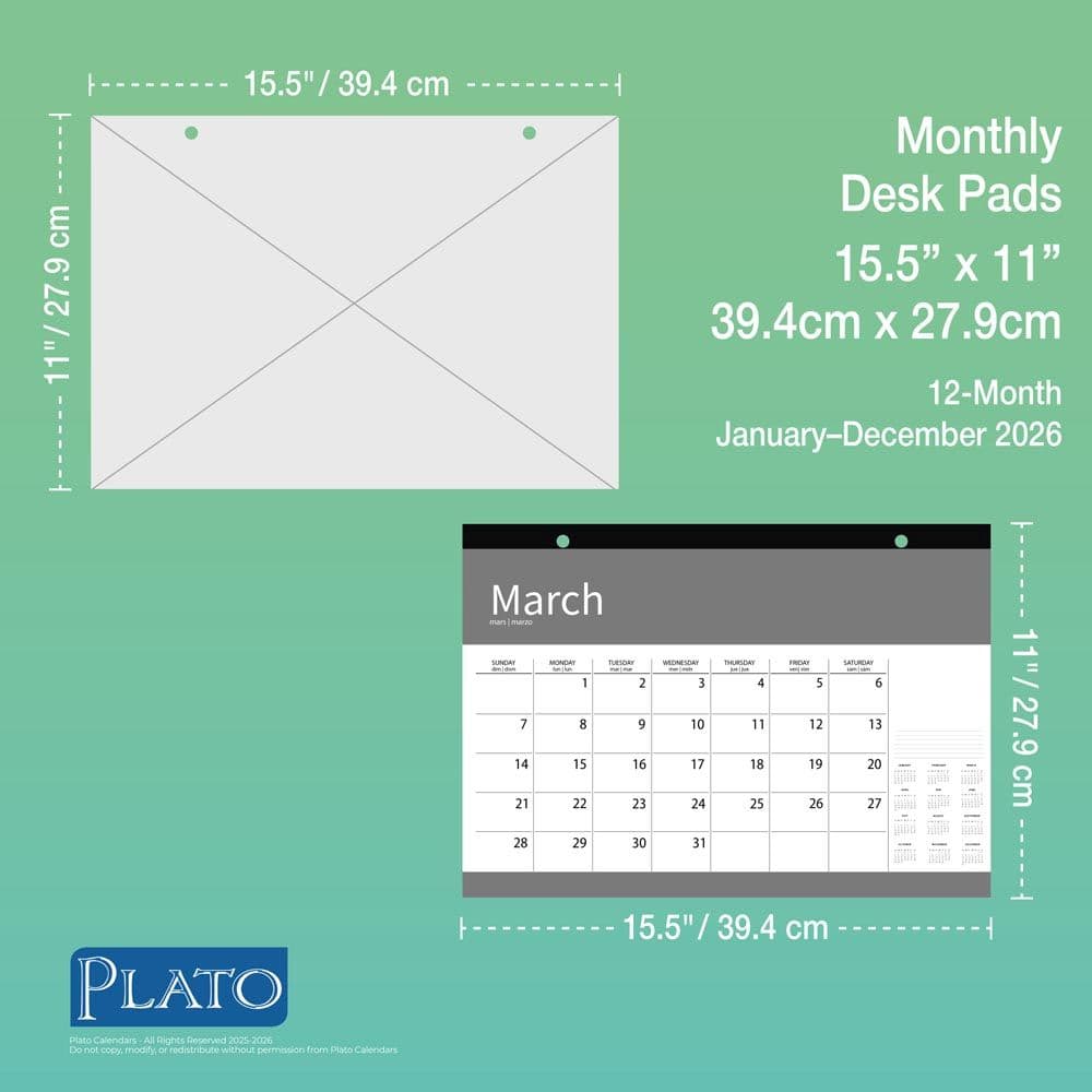 Bonnie Marcus 2026 Desk Pad Fifth Alternate Image