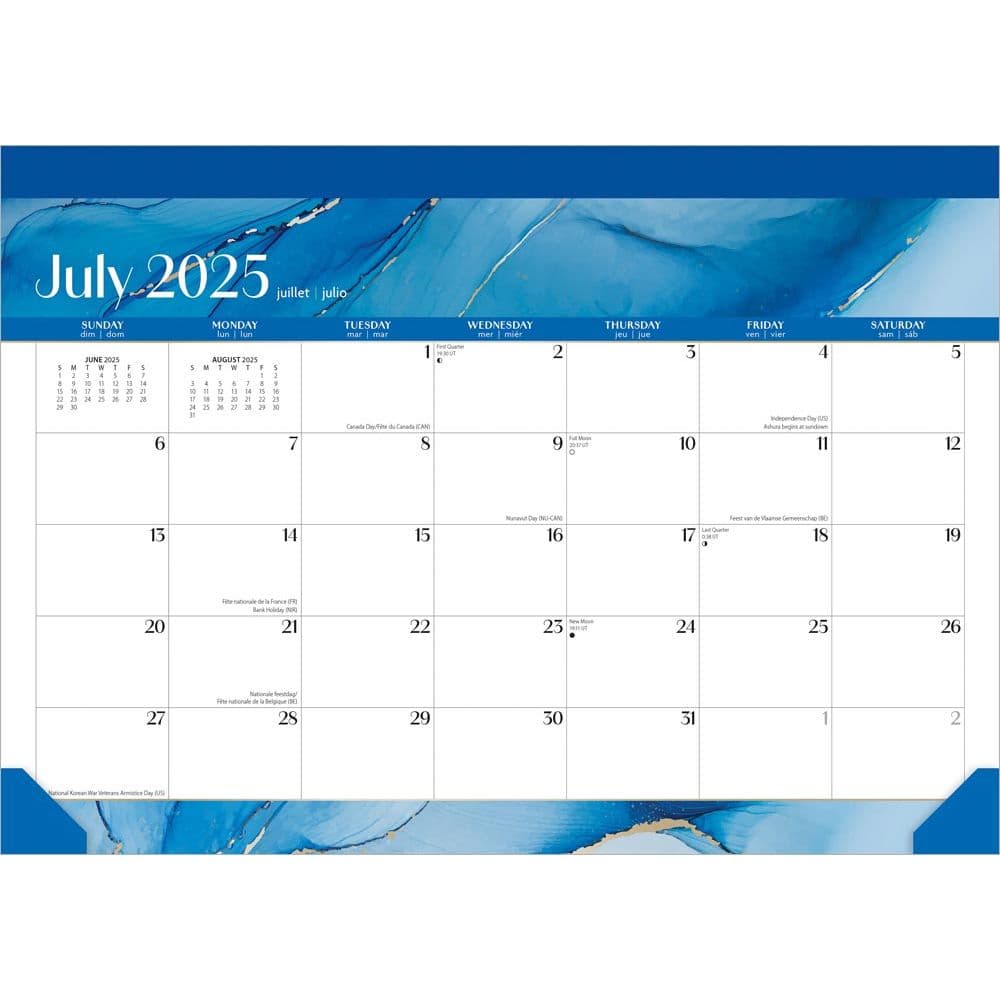 Crackled Blush 2026 Desk Pad Main Product Image