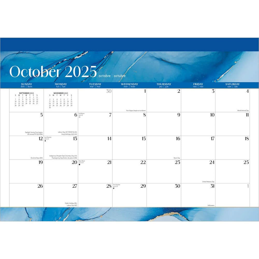 Crackled Blush 2026 Desk Pad First Alternate Image