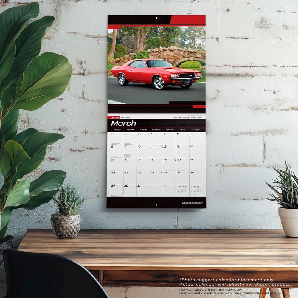 Dodge Challenger 2026 Wall Calendar - Calendars.com