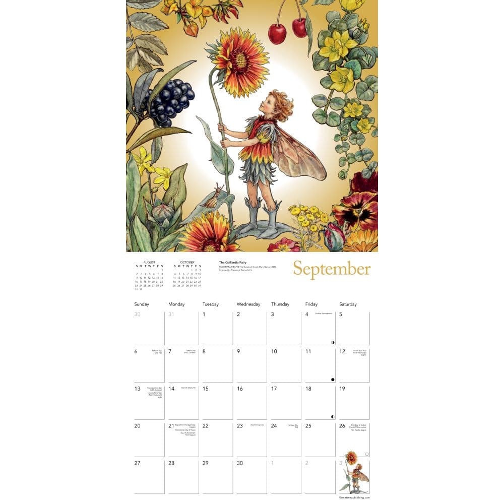 Flower Fairies 2026 Wall Calendar - Calendars.com
