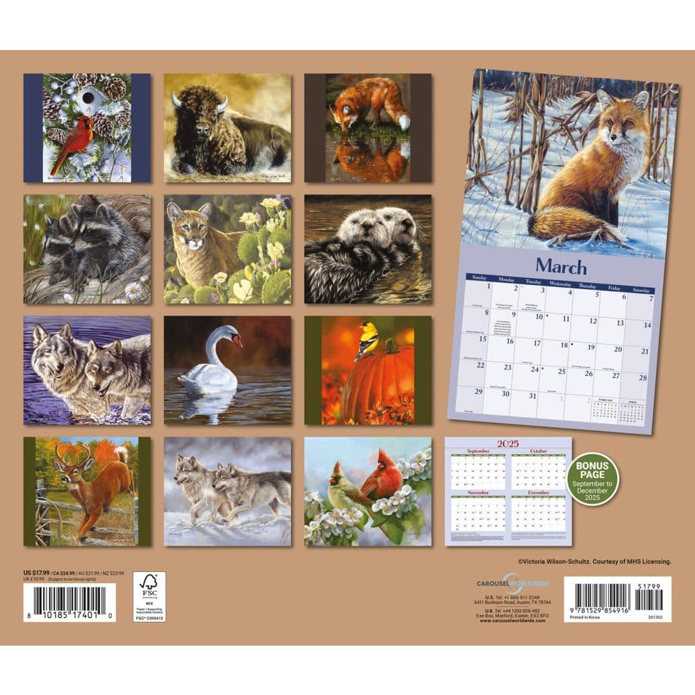 Wildlife 2026 Deluxe Wall Calendar by Victoria Schultz First Alternate Image