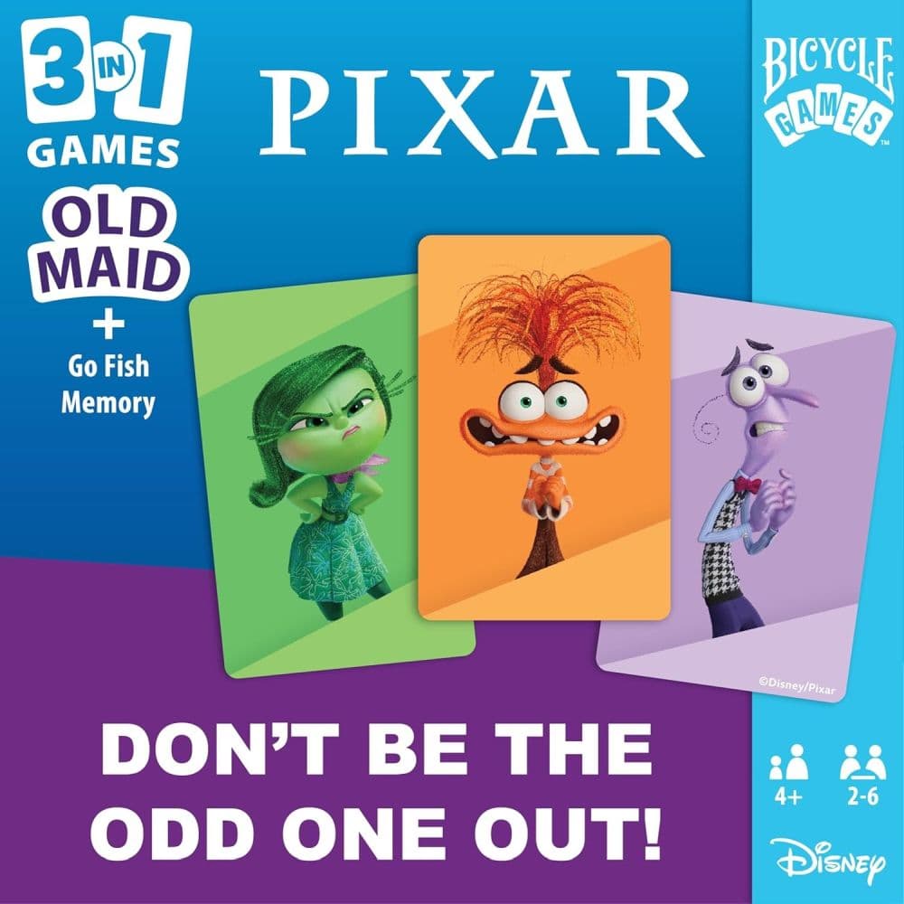 Bicycle Disney Pixar 3-in-1 Card Games Set Third Alternate Image