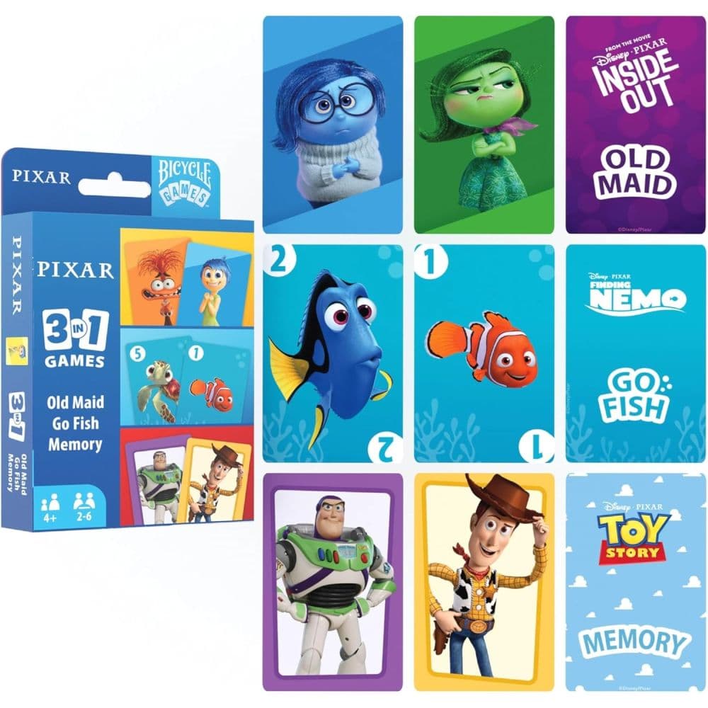 Bicycle Disney Pixar 3-in-1 Card Games Set Sixth Alternate Image
