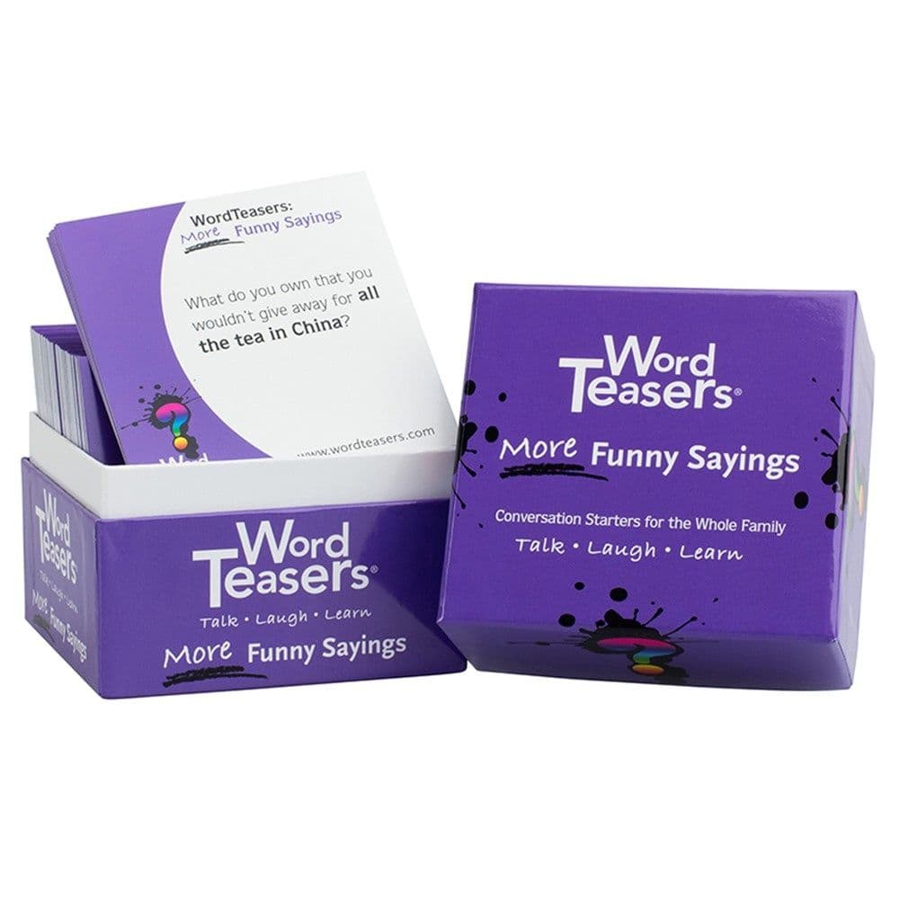 Word Teasers More Funny Sayings Conversation Card Game First Alternate Image