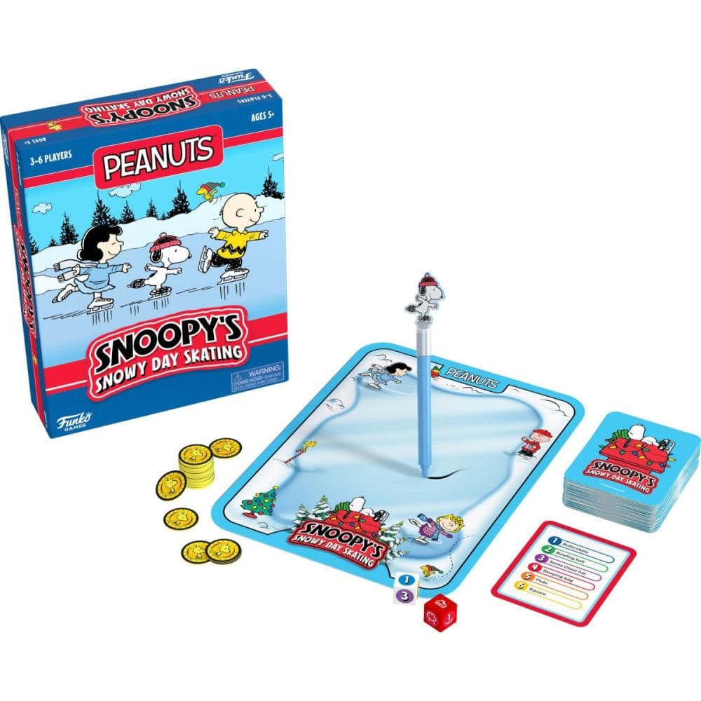 Peanuts Snoopys Snowy Day Skating Game Second Alternate Image